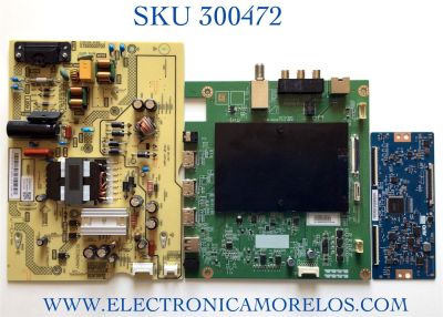 KIT DE TARJETAS PARA TV TOSHIBA MAIN 631V0Q00110 / VTV-L55736 REV:1 / FUENTE 01-1T920000700-DSPIL / FSP126-2FS01 / T-CON 5543T10C03 / 55T32-C0F CTRL BD / PANEL K430WDCRA-UF300A5 / MODELO 43LF621U21